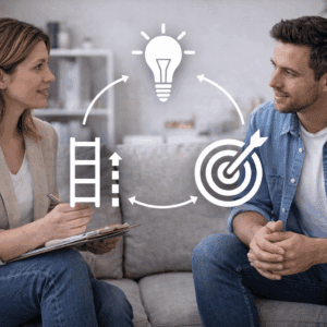 1.5 CE Hours <b style="color:#ff0000;">"Lunch & Learn"</b> – An Introduction to Solution-Focused Brief Therapy <sm><br><b>DATE:</b> Monday, October 26, 2026 </sm><sm><br><b>TIME:</b> 12:00 pm - 1:30 pm EST</sm>