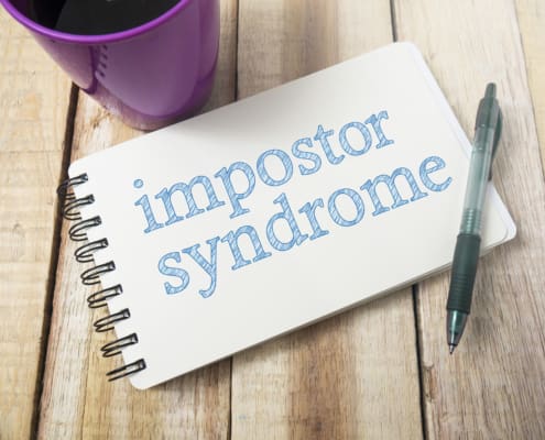 Impostor Syndrome, Mental Health Words Quotes Concept