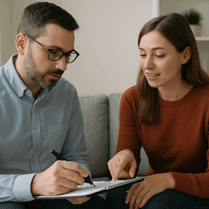 2 CE Hours – Trauma-Informed Documentation: Writing with Clients, Not Just for Them <sm><br><b>DATE:</b> Wednesday, September 23, 2026 </sm><sm><br><b>TIME:</b> 6:00 pm - 8:00 pm EST</sm>